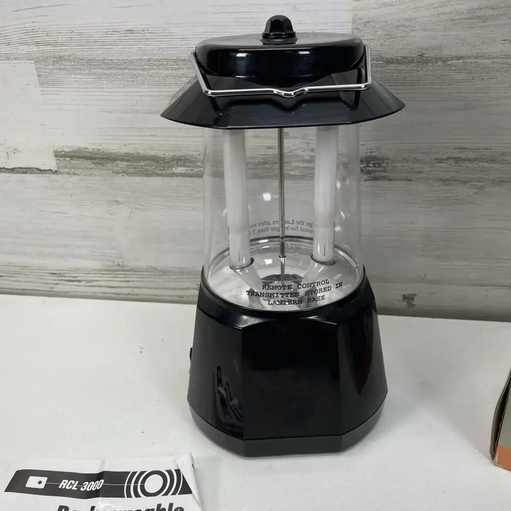RCL‎ 3000 Vintage Rechargeable Remote-Control Lantern-NEW BATTERY-Tested